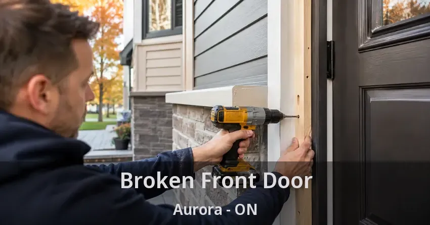 Broken Front Door Aurora - ON