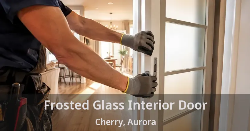 Frosted Glass Interior Door Cherry, Aurora - ON
