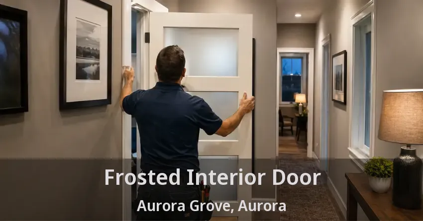 Frosted Interior Door Aurora Grove, Aurora - ON