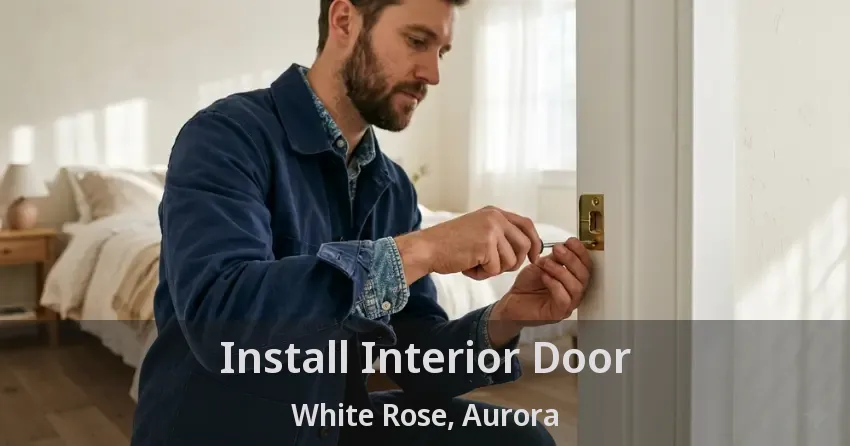 Install Interior Door White Rose, Aurora - ON