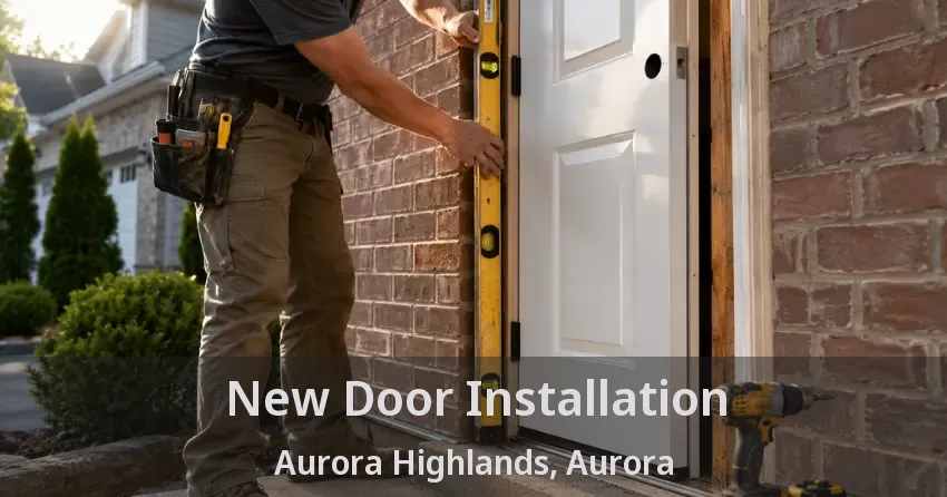 New Door Installation Aurora Highlands, Aurora - ON