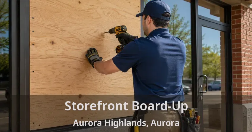 Storefront Board-Up Aurora Highlands, Aurora - ON