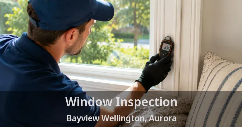 Window Inspection Bayview Wellington, Aurora - ON
