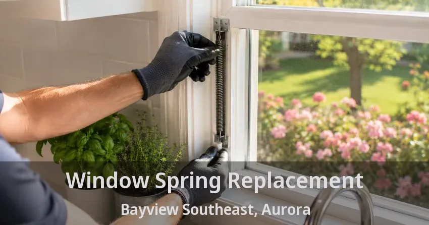 Window Spring Replacement Bayview Southeast, Aurora - ON