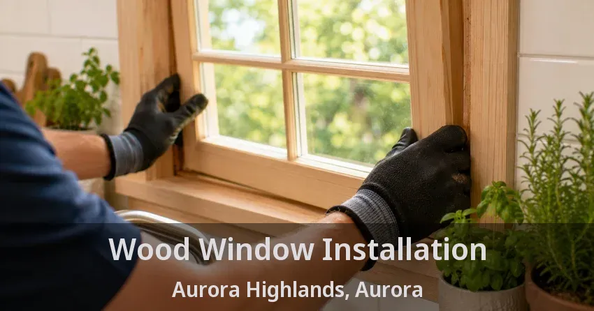 Wood Window Installation Aurora Highlands, Aurora - ON