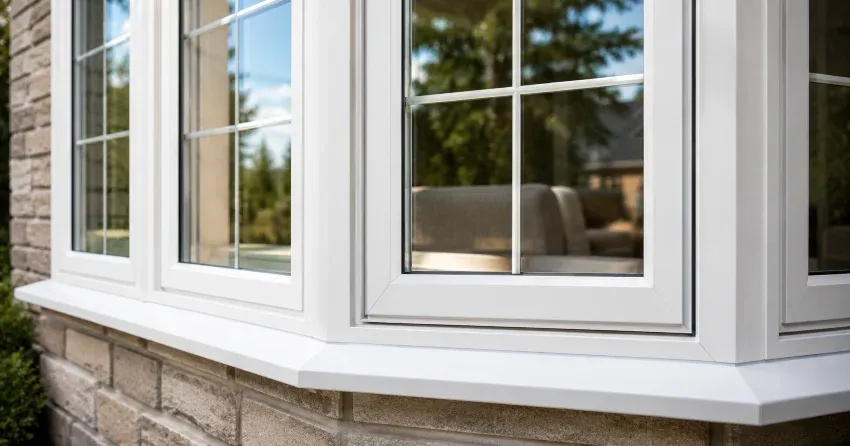 bay window alcove seating area in a living room in Aurora