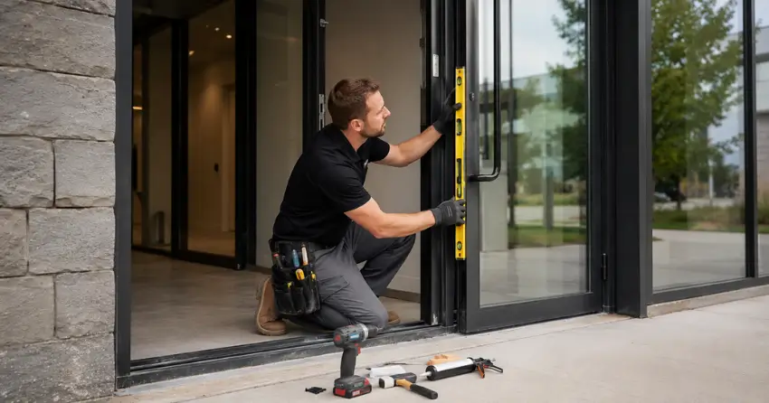 commercial glass door frame installation Bayview Northeast, Aurora